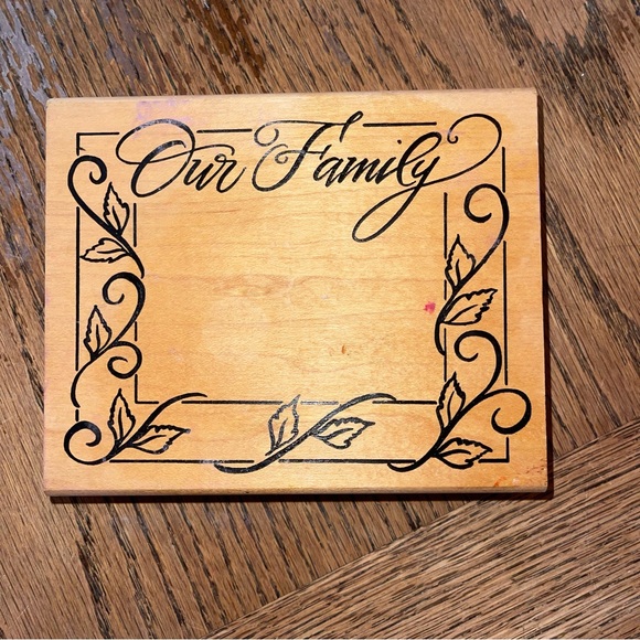 Denami Design Rubber Stamps Our Family Ivy Design Large 1998 Vintage Pre Owned - Picture 1 of 7